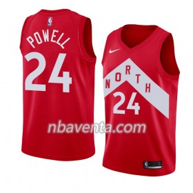 Camiseta Hombre Toronto Raptors Norman Powell 24 2018-19 Nike Rojo Swingman